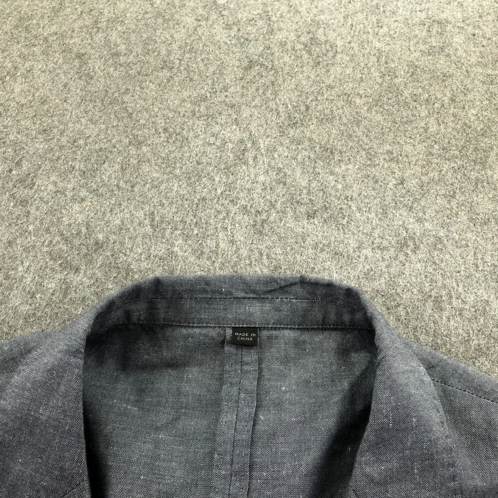 J.Crew Ludlow Blazer Mens 44R Blue Cotton Linen Baird McNutt Slim Sport Coat